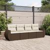 VidaXL Garden Lounge Set with Cushions 4 Pcs, Sofas with Adjustable Feet, Outdoor Furniture Set Patio Terrace, 3253420