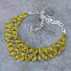 Citrine Gemstone Handmade 925 Sterling Silver Jewelry Necklace 18" M-329