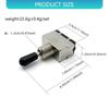 Guitar Toggle Switches with 3 Tone Setting Stable Performances Simple Setup Metal and ABS Texture Suitable for Musicians