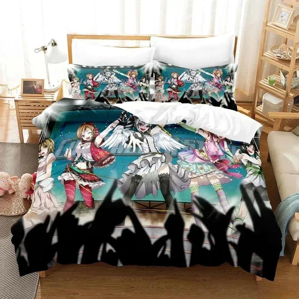 Comforter The Idolm@Ster Cinderella Girls Starlight Stage Bedding Set Printed With Soft Queen King Bedclothes Home