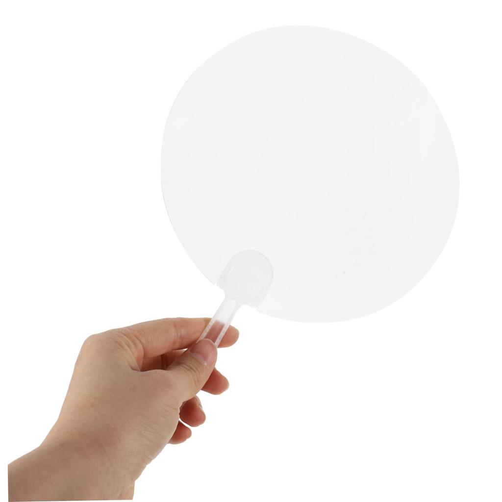 Toyvian 32 Pieces DIY Transparent Paper Portable Handheld DIY Graffiti Plastic Hand Plain Hand Graffiti Hand Fans Fans, Fans, Fans, Fans, Fans,