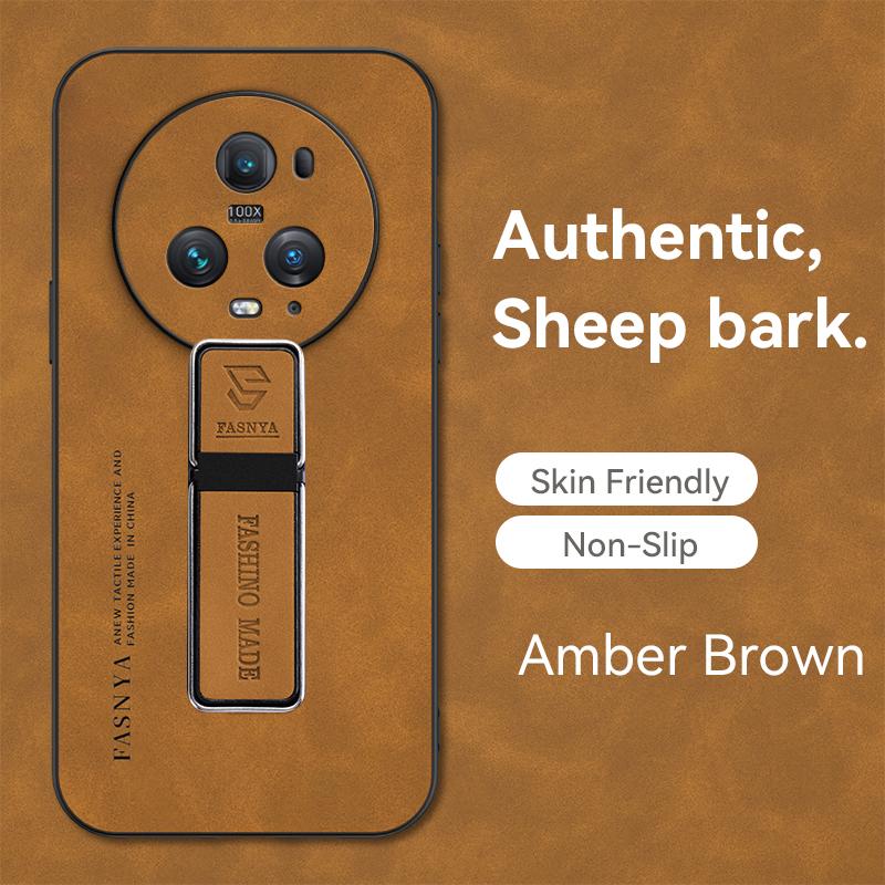 Luksusowe skórzane etui na Honor Magic5 Pro z magnetycznym uchwytem samochodowym, etui na telefon Honor Magic 5 Pro 5Pro Magic5, wstrząsoodporna tylna okładka