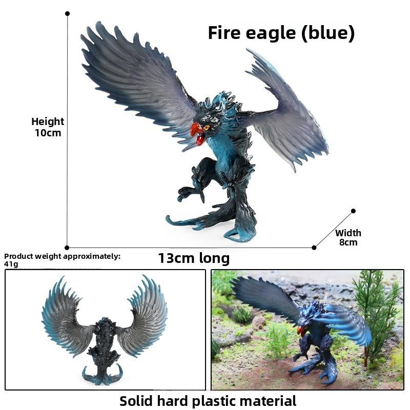 Simulation Mythical Animal Cow Monster Ice Dragon Fiery Eagle Ornament Model