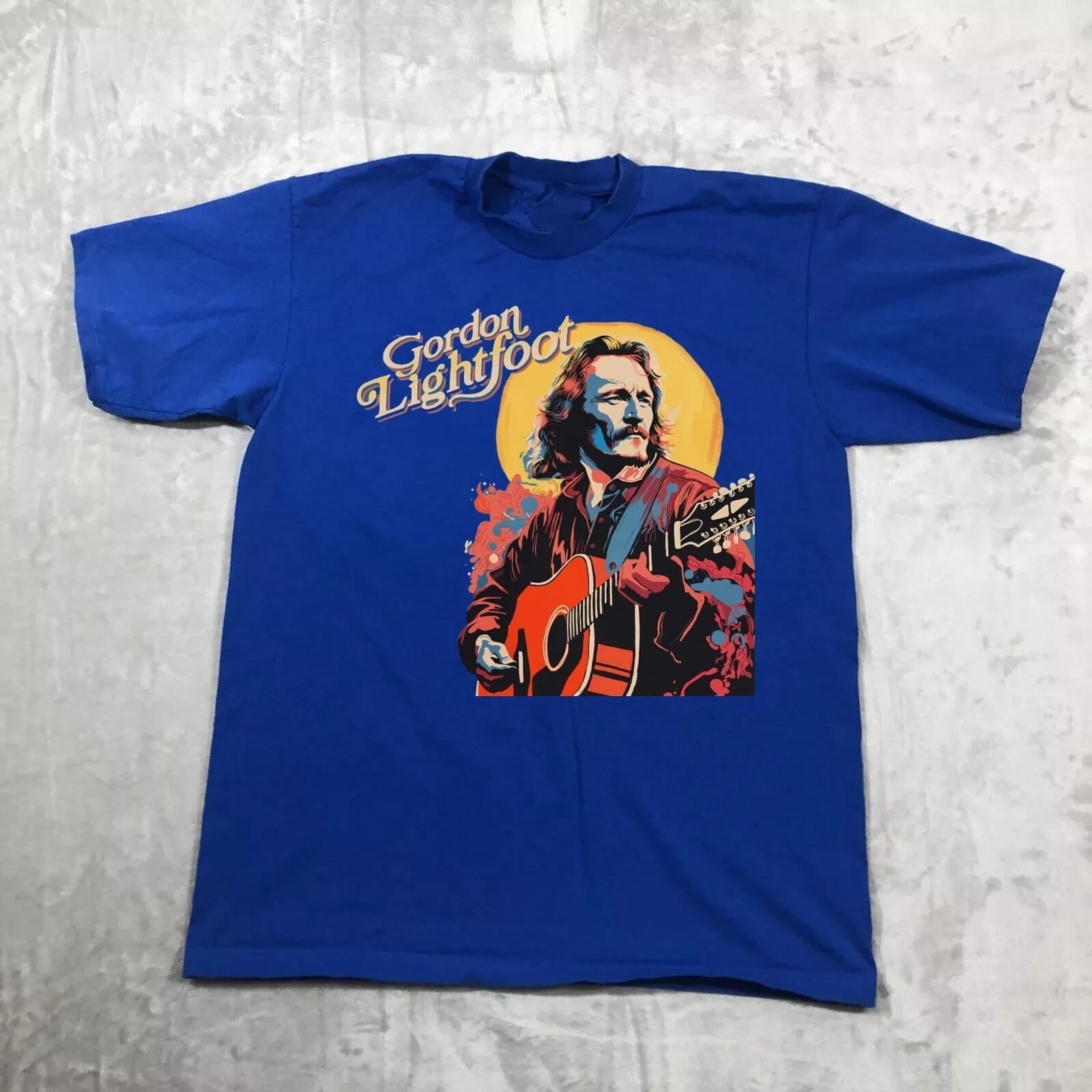 Gordon Lightfoot 2026 Blue Classic Unisex Cotton S-5XL T-Shirt XL