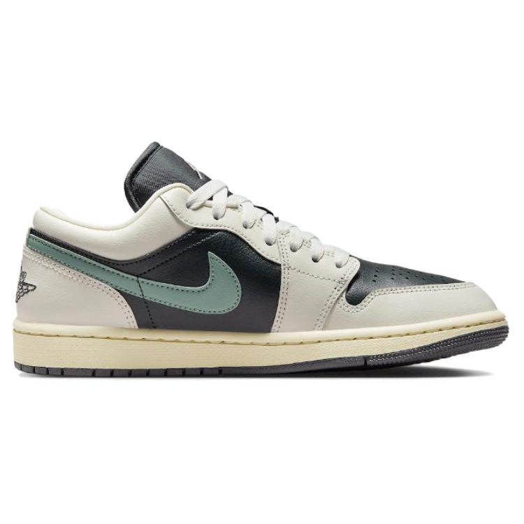 Air Jordan 1 Low Jade Smoke Sneakers da Donna Nero Antracite Vela DC0774-001