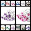 20PCS Fashion Engagement Bridal Rhinestone Flower Hairpins Crystal Hair Clips