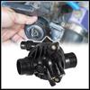 Thermostat Housing Assembly Replacement for BMW 135i 2011-2013, No.11537601158 Plastic Metal Black 1 Pc