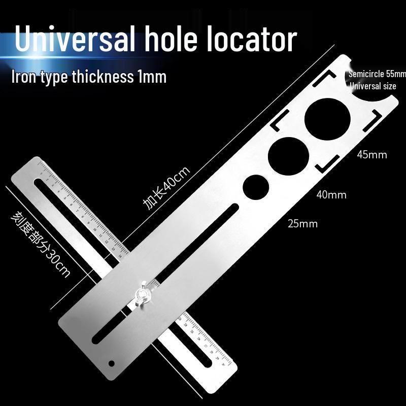 Adjustable Stainless Steel Tile Hole Locator and Punch Tool