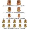 MuHize Upgraded Brake Line Tubing Kit - 25 Ft. Of 3/16 Copper Coated Flexible Tube, Roll 25 Ft 3/16" (Includes 16 Fittings)