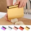 Stainless Steel Pastry Dough Cutter Manual Operation Ergonomic Handle Pizza Scraper Comfortable Grip Multi-Purpose Pizza Slicer