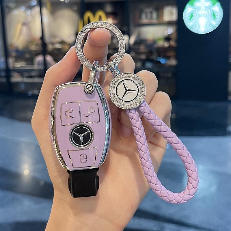 GLC GLB TPU Auto Schlüsselhülle Abdeckung Schale für Mercedes Benz AMG A B C E GL S GLA GLK CLS Klasse W204 W205 W212 W176 W463 Schlüsselanhänger Zubehör