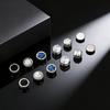 Non Piercing Magnetic Ear Studs Clips Round Zircon Metal Small Clip on Earrings for Men Fashion Punk Jewelry Gifts