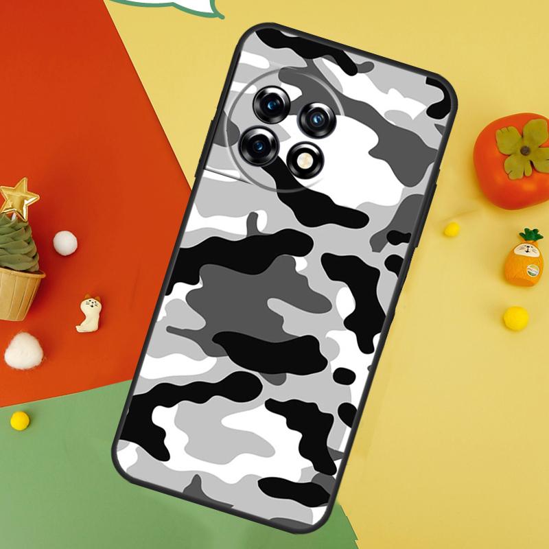 Green Camouflage Back Case For OnePlus 15 13R 13 13T 12 12R 11 10 10T 8T Nord CE 5 2 3 4 Lite N20 N30 Cover