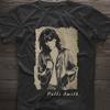 T-shirt Classique Patti Smith Coton Épais Noir Toutes Tailles Hommes Femmes TR085 Unisex