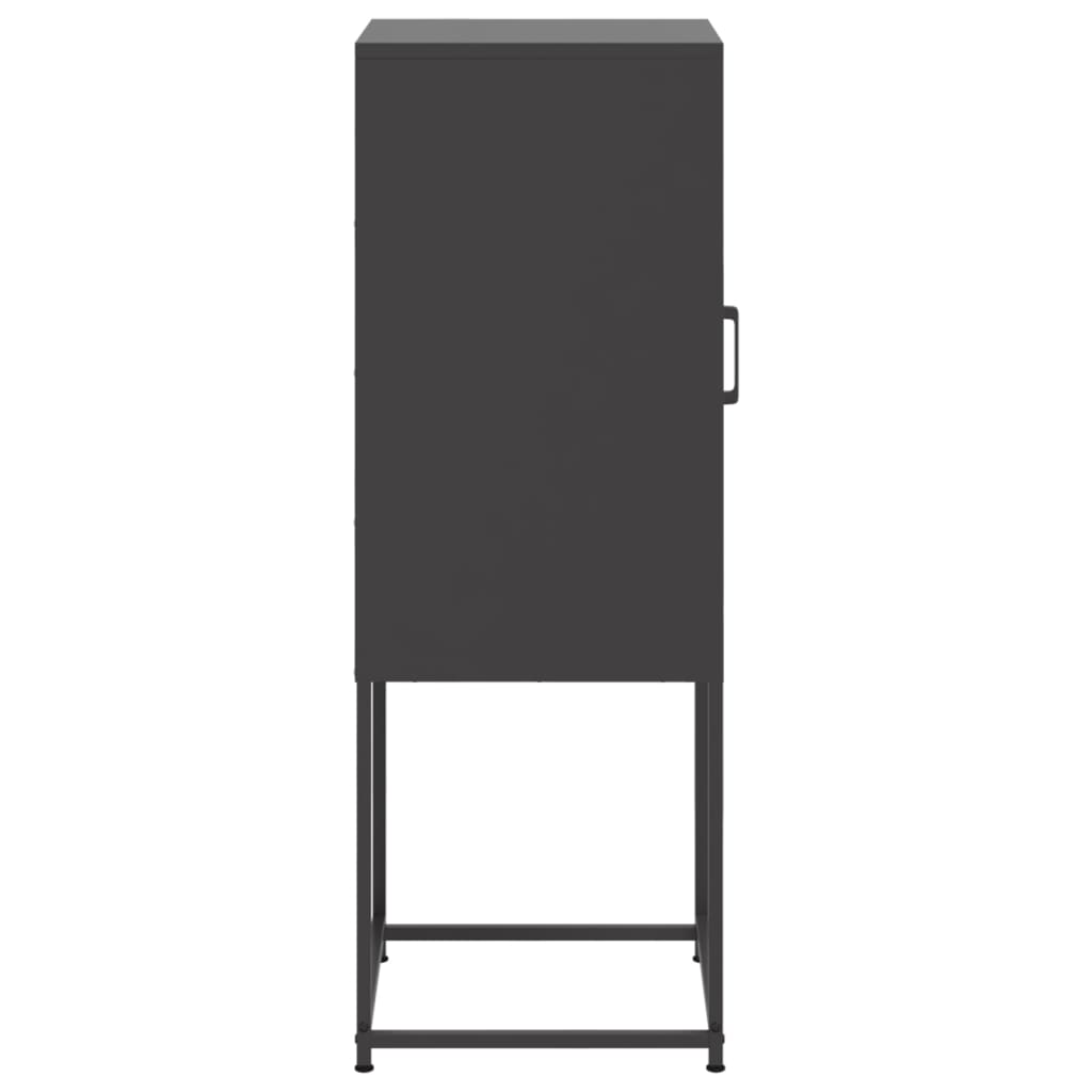 Highboard Black 36 x 39 x 107 cm Steel