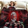 AC Milan Print Flannel Blanket High Quality Warm Comfortable Cover for All Seasons Perfect for Gifts Home Decor