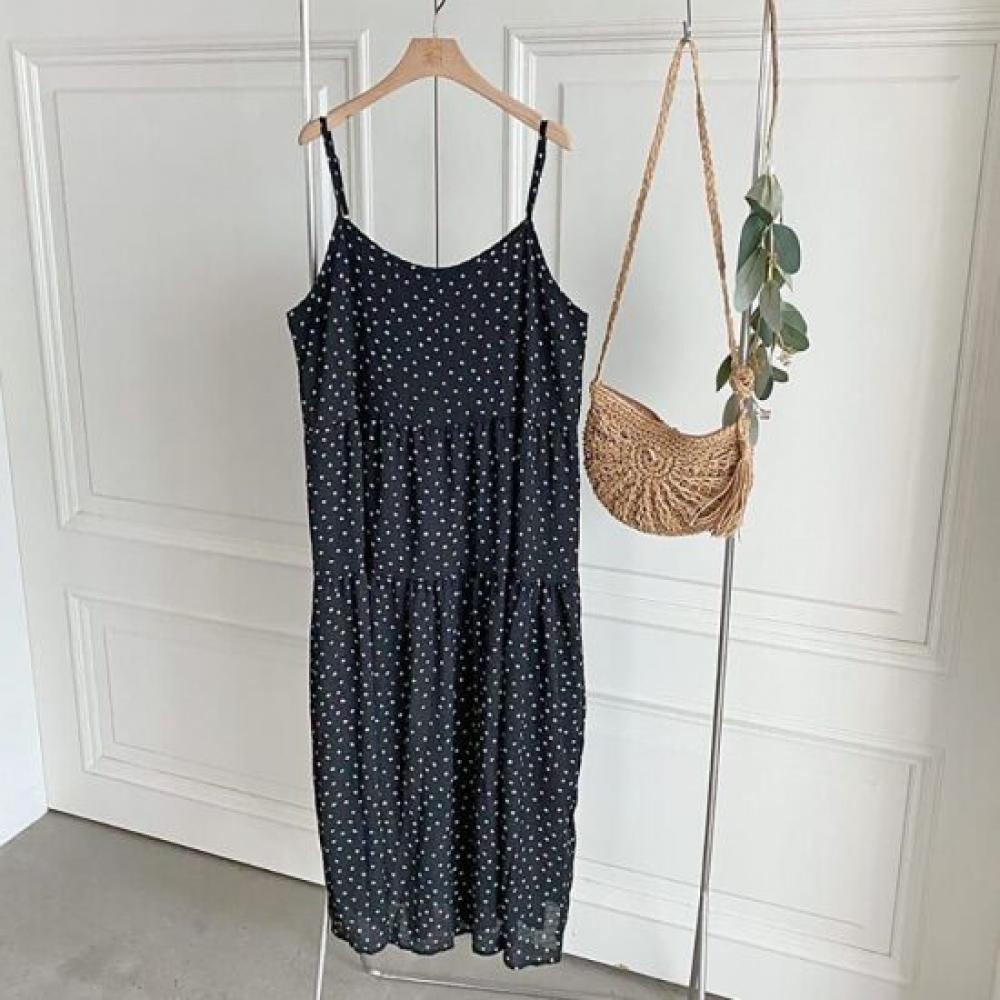 Mizqz Women Summer Flower Bustier Long Dress 3color