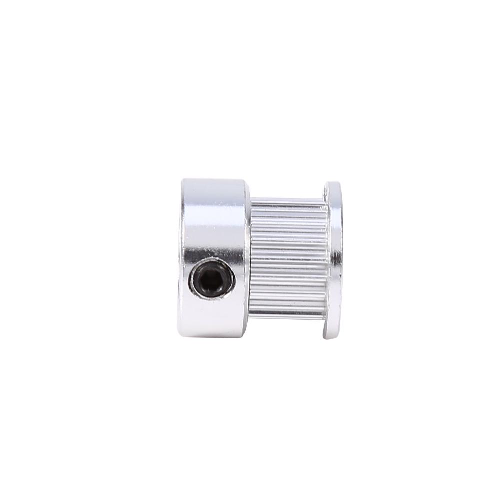 2pcs Aluminum Alloy Timing Pulley Wheel Synchronous Belt Pulley 20 Teeth 6mm Width 2GT Timing Belt with Bearings for 3D Printer