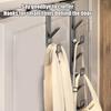 Over Door Hooks Carbon Steel Sturdy Over The Door Hooks Multifunctional Clothes Hanger Space Saving Vertical Design Storage Hook