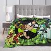 Ben 10 Alien Blanket Soft Aesthetic Plush Throw Blanket For Kids Adult Living Room Flannel Bedspread Bed Cover