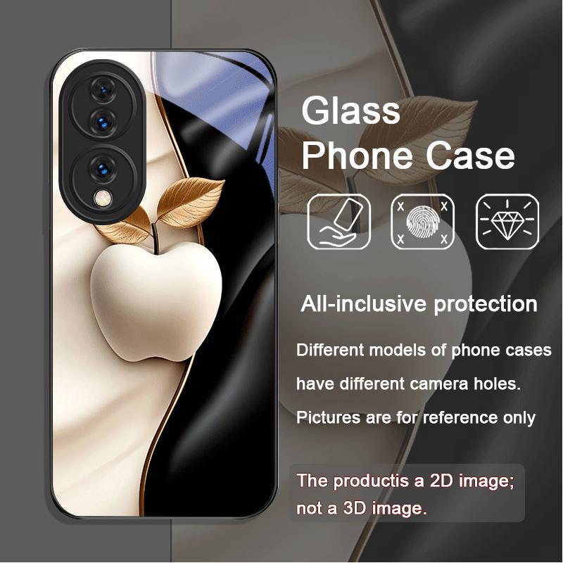 

Luxury Fruit Print Creative Tempered Glass Phone Case for Huawei Honor 200 Lite 100 300 Pro 90 GT X8 4G X9 Magic 7 6 5 Pro Cover Honor 60
