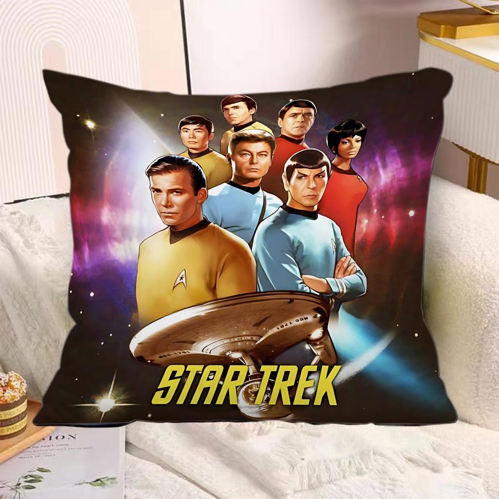 TV Series Pillow Covers Cartoon Sofa Decorative Home Doublesided Printing Short Plush Cute Cushion SStar TTreks Cover