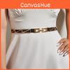 Metal Chain Women Cincher Elastic Band Suitable Autumn Winter Dress Decoration