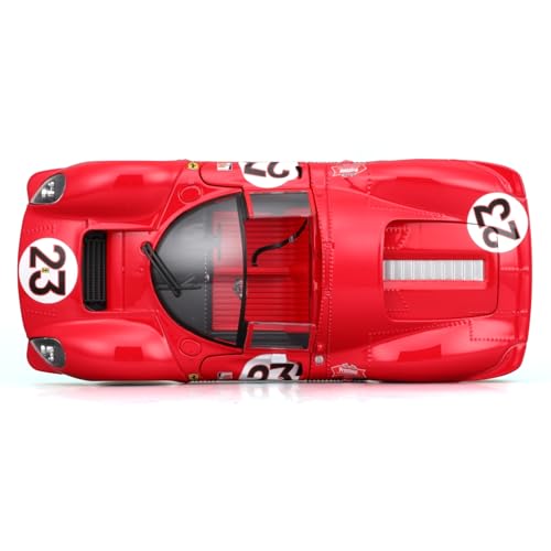 Bburago 1/24 Scale Ferrari 330 P4 Daytona Red / Diecast Model Car, Finished Model 18-26310