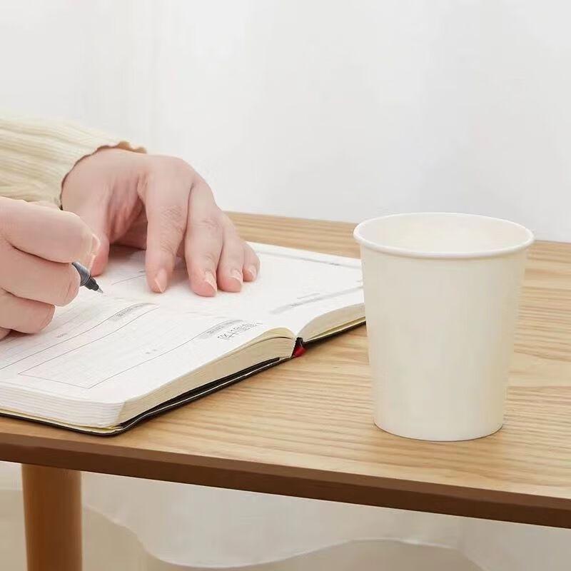 Yue Jie Xing 200ml Pure White Disposable Paper Cups