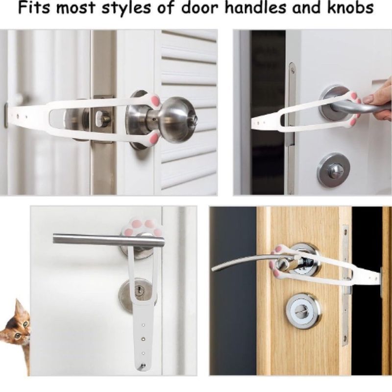 Cancello per Porta da Giardino con Motivo Animale per Gatti e Cani Piccoli | Porta per Fessura della Porta della Camera da Letto Ventilata Cancello di Entrata/Uscita per Gatti