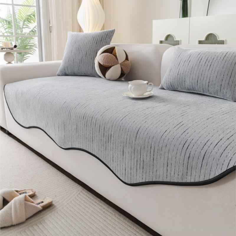 

Funda Sofas Carpet Sofa Covers Mat Sectional Couch Furry Non Slip Chenille Sofa Slipcover Irregularity Cushion Carpet 110x160cm