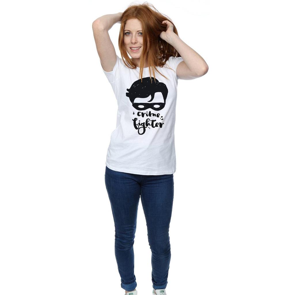 DC Comics Womens/Ladies Batman Crime Fighter Sketch Cotton T-Shirt