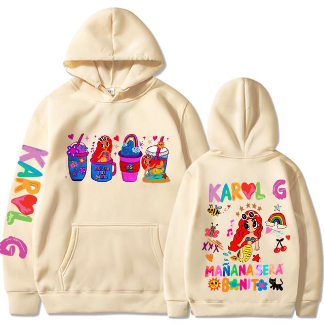 Новая толстовка с капюшоном Manana Sera Bonito Karol G Manana Sera Bonito с капюшоном «Завтра будет хорошо» Футболки с рисункомУнисекс Унисекс/Женская толстовка 2XL