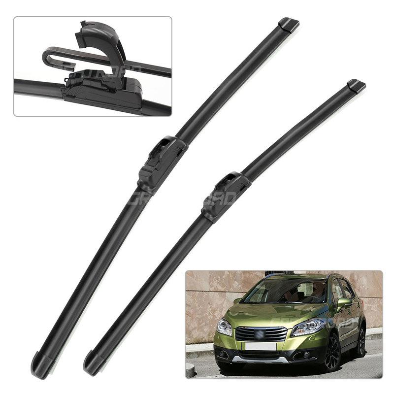 Para Suzuki SX4 2006- 2007 2008 2009 2010 2011 2012 2013 Limpador Dianteiro Lâminas do Limpador Para-brisa Escova para Janela 26"+14"