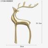 Pure copper deer ornaments creative home decoration dining room entrance wine cabinet display luxury elegant interior decorative