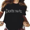 Japanese Anime Death Note Graphic Print T Shirt Unisex Women Fashion Casual Harajuku Short Sleeve Plus Size Unisex T Shirt