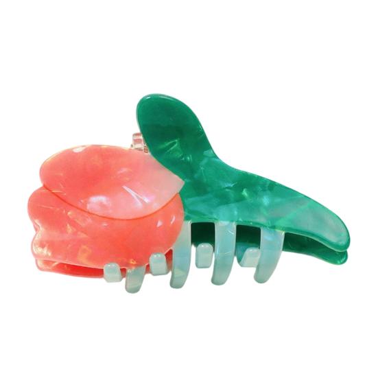 

Hair Claw Tulip Shape Back Head Shower Clip Anti-slip Teeth Medium Size Shark Hair Claw Versatile Hair Accessory