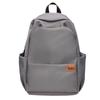 Women Solid Color Backpack Men's Backpack Lightweight Travel Computer Bag Student Schoolbag