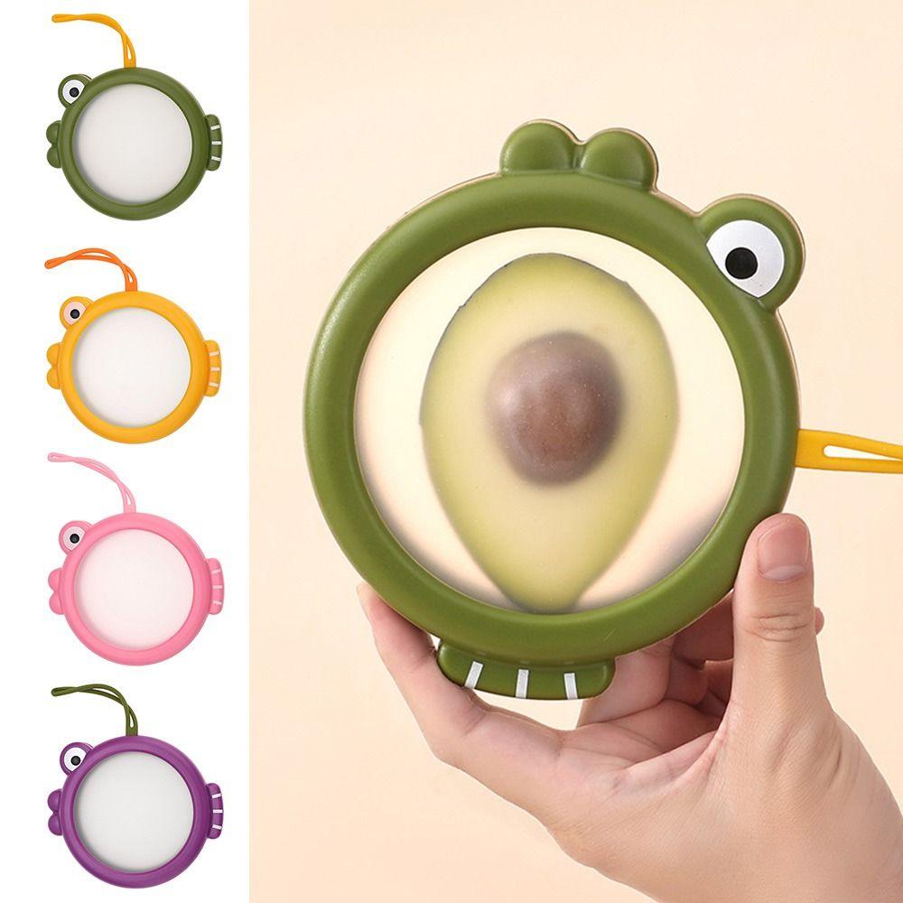 Cartoon Fish Avocado Saver Holder Multicolor Storage Containers Tomato Lemons Garlic Peper