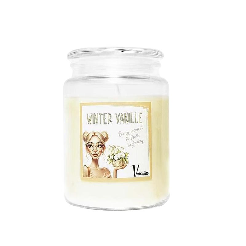 Lumânări Parfumate cu Lavandă - Lumânare Aromaterapie cu Cristale Înăuntru, Lumânări Parfumate pentru Casă, Cadouri de Ziua de Naștere Lumânare de Ziua Îndrăgostiților.