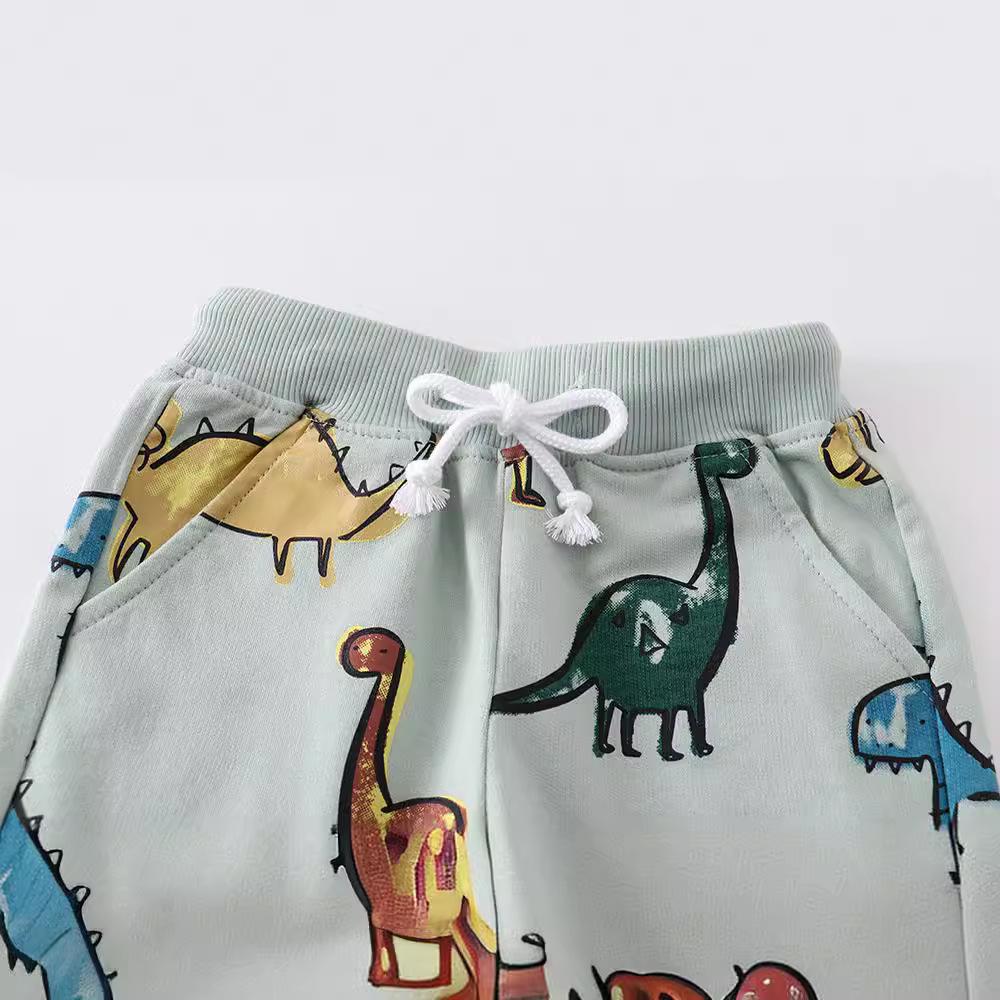 European American Kids' Summer Cotton Striped Shorts – Boys & Girls Casual Pants, Size Small/Medium.