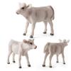 Ornaments for Children Baby Simulated Cattle Animal Figurine Cow Models Educational Toys Home Decor