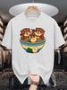 Mens Crew Neck T Shirt Retro Surfboard Ocean Wave Vintage Graphic Short Sleeve Casual Cotton Beach Surfer Lover Streetwear Tees