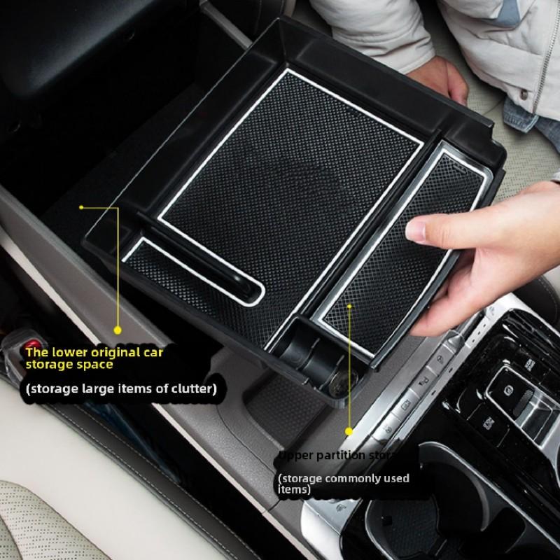 For Kia Carnival Sedona KA4 2025 2025 2025 2025 2025 Car Armrest Hidden Wallet Glasses Key Card Sundries Storage Box Accessories