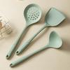 Heat-Resistant Silicone Kitchen Utensil Set: Spatula, Stir Fry Spoon & Soup Ladle