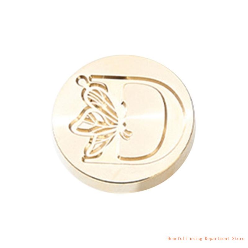 Butterfly Letter Pattern Wax Stamp Head, Sealing Wax Stamp Head Replacement