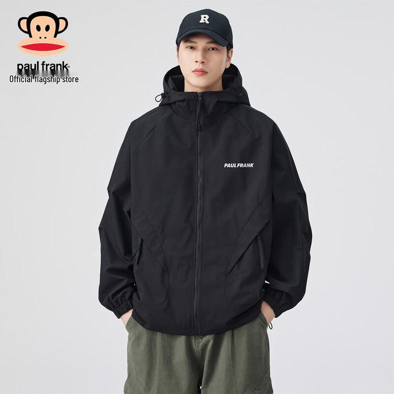 Paul Frank Men's Loose Fit Hooded Casual Jacket