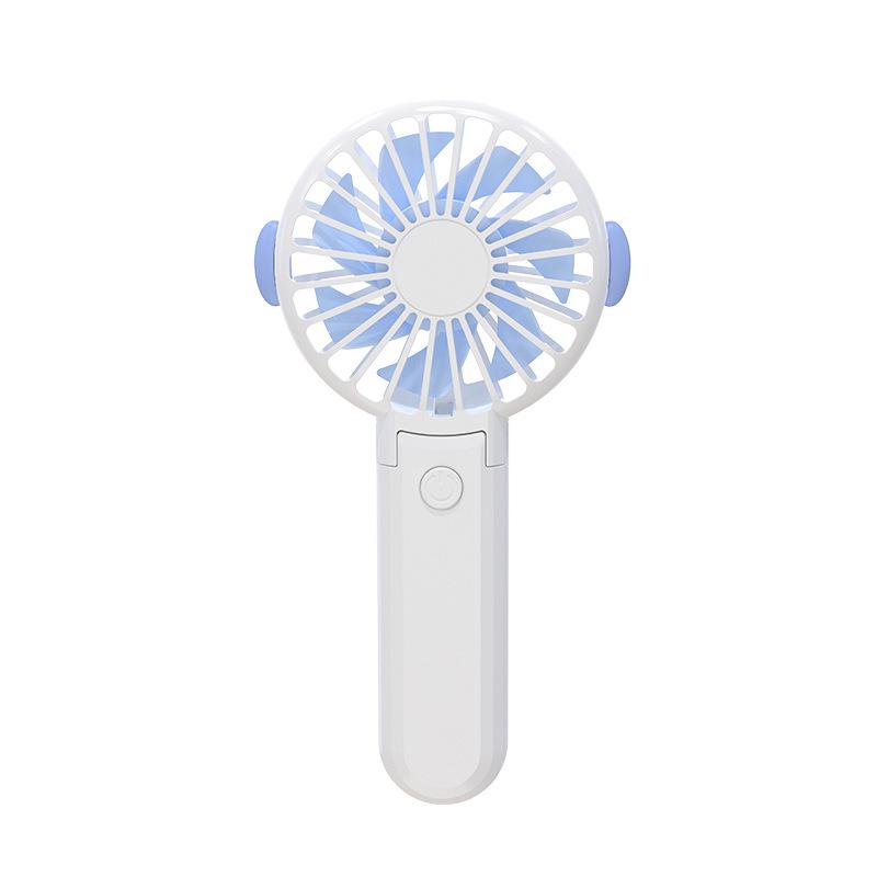 Customizable Logo Portable USB Folding Neck Hanging Fan - Compact Student Gift