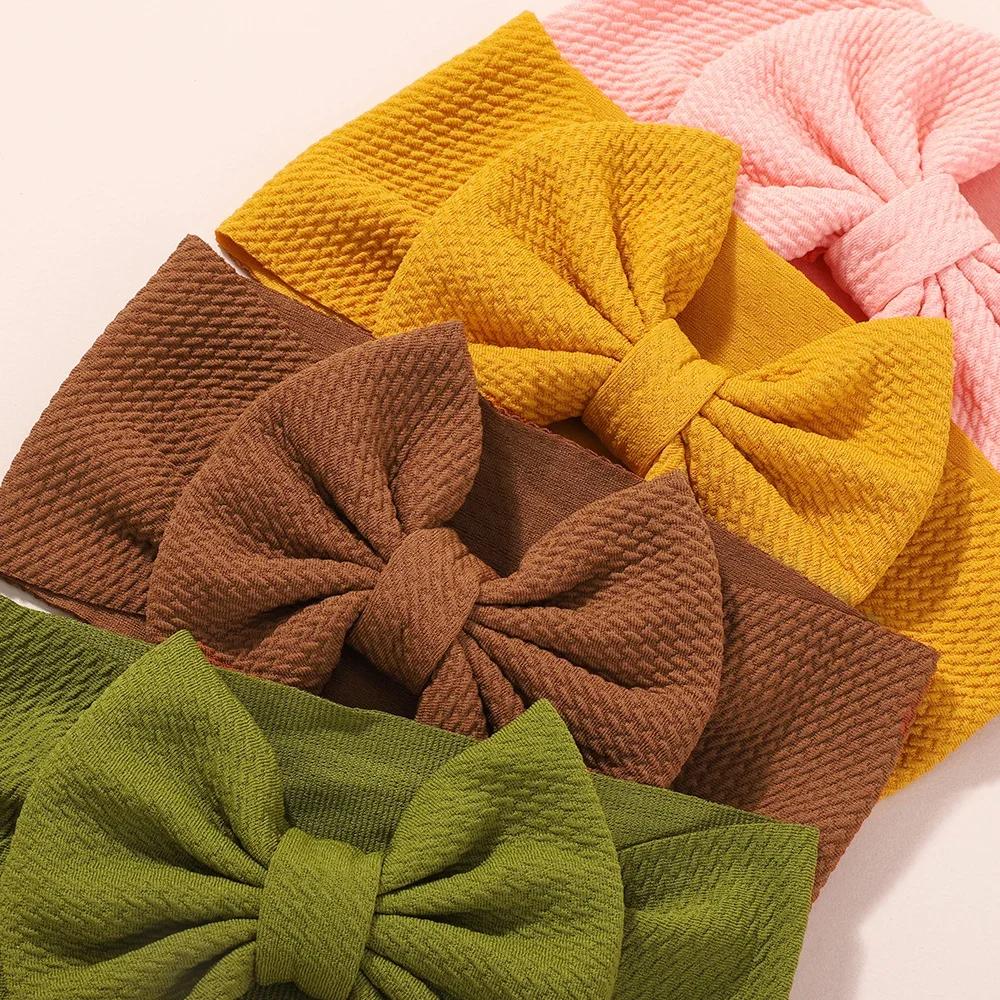 Soft Solid Baby Headbands Stretchy Soft Knot Baby Girl Head Wrap for Newborn Baby Girls Infant Toddlers Kids Hair Accessories