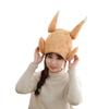 Cute plush, cute chicken thigh hood hat, plush hood, photo props, photo props